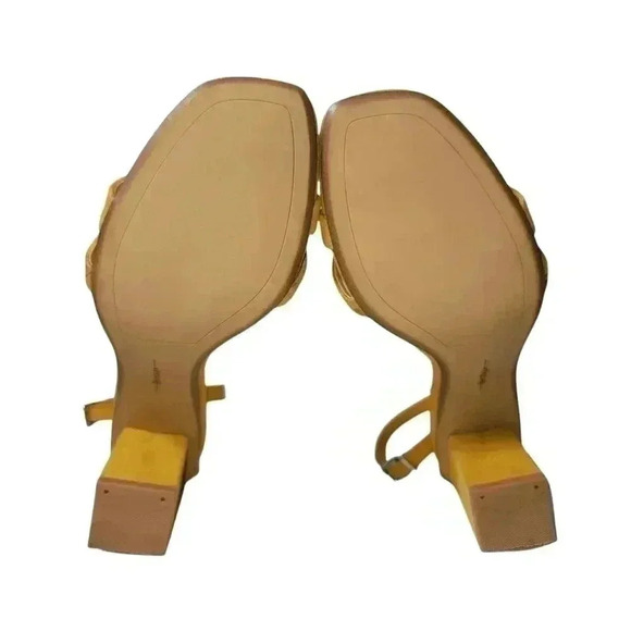 New Bershka Women's Open Toe Block Kitten Heels Dress Sandals Fall - Picture 10 of 11